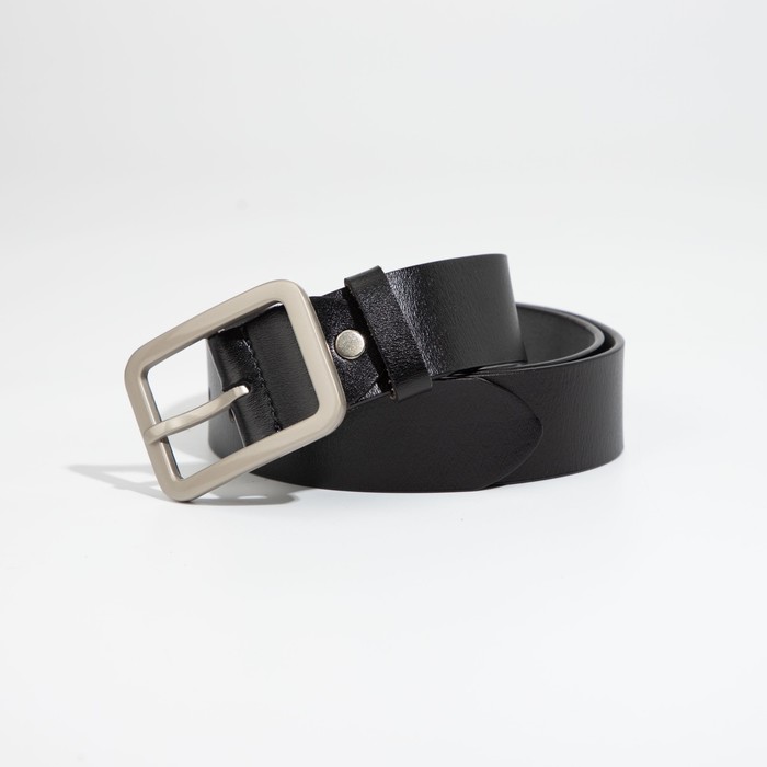 Ремень женский, ширина 3,5 см, винт, пряжка металл, цвет чёрный 
Ремень женский, ширина 3,5 см, винт, пряжка металл, цвет чёрный