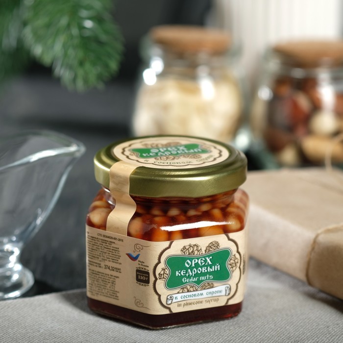 Кедровый орех "Сибирский Знахарь" в сосновом сиропе , высший сорт,110 г
Кедровый орех "Сибирский Знахарь" в сосновом сиропе , высший сорт,110 г
