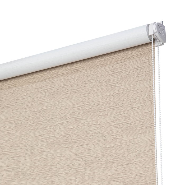 фото Рулонная штора блэкаут «эко», 70х160 см, цвет бежевый decofest