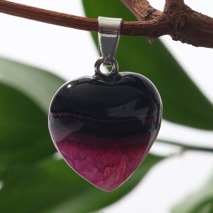 Подвеска сердце "Агат", цвет чёрно-розовый
Подвеска сердце "Агат", цвет чёрно-розовый