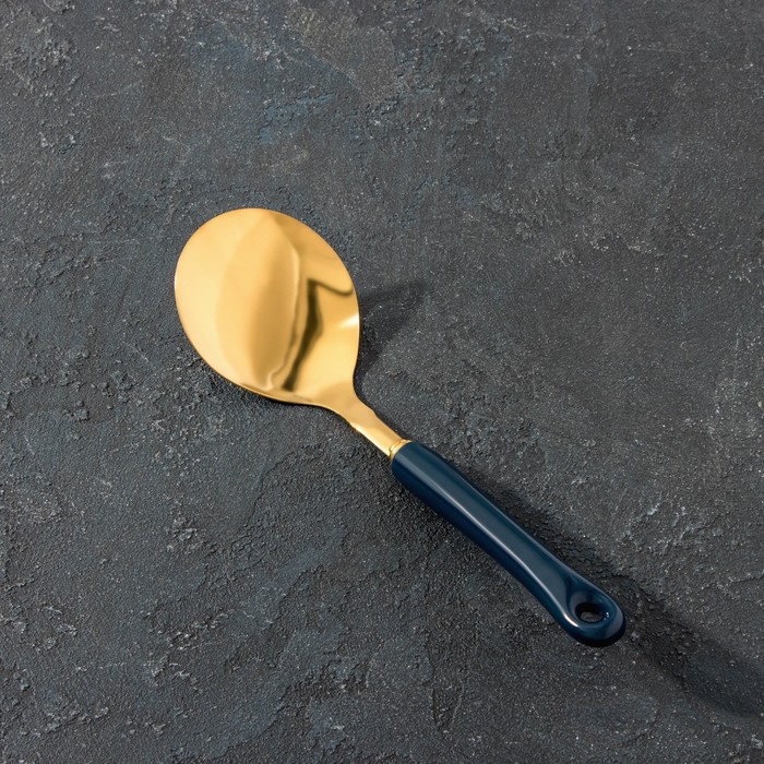 фото Ложка гарнирная base, 26×17,8×4 см, цвет синий