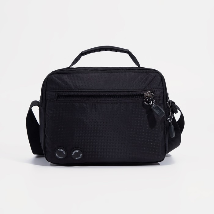 Сумка мужская на молнии, наружный карман, цвет чёрный
Сумка мужская на молнии, наружный карман, цвет чёрный