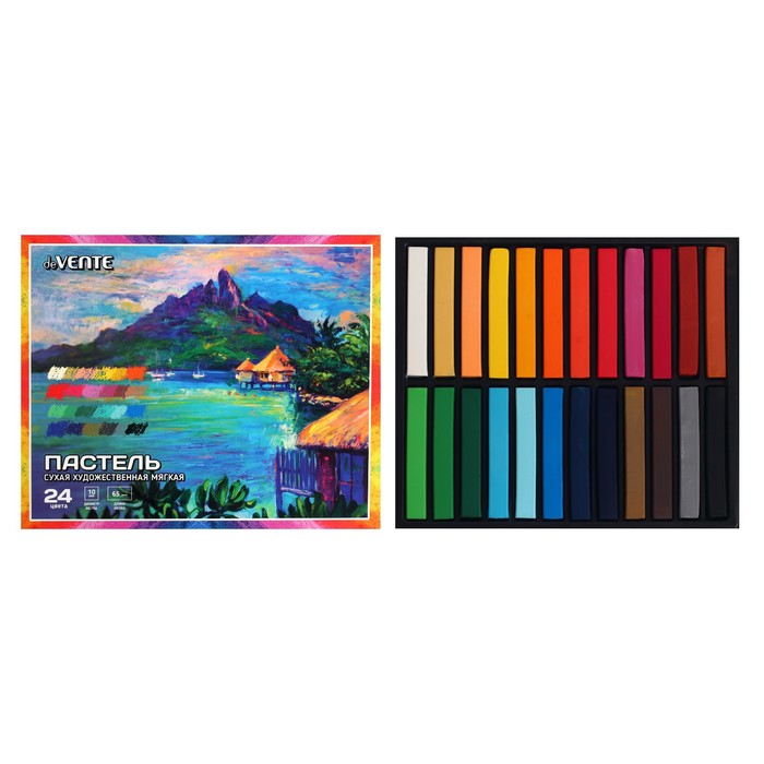 Пастель сухая Soft deVENTE 24цв квадратн сеч 65/10мм, к/к 8172805
Пастель сухая Soft deVENTE 24цв квадратн сеч 65/10мм, к/к 8172805