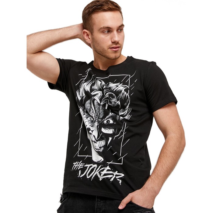 Футболка мужская «Джокер», размер 42, цвет черный
Футболка мужская «Джокер», размер 42, цвет черный
