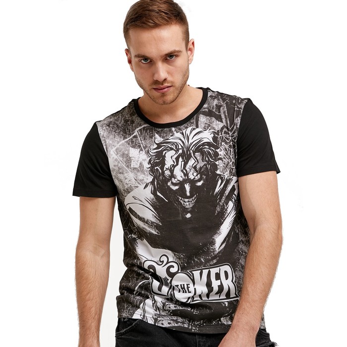 Футболка мужская «Джокер», размер 44, цвет черный 
Футболка мужская «Джокер», размер 44, цвет черный