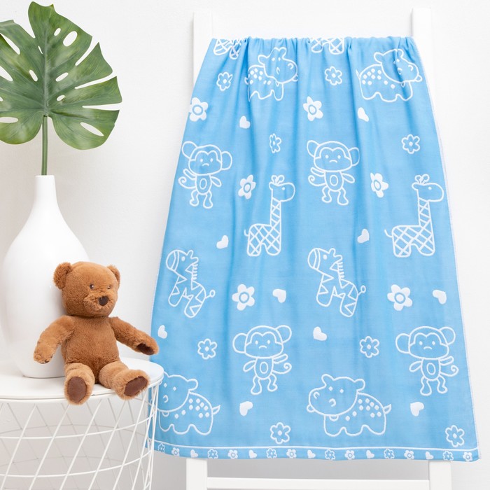 Полотенце детское Крошка Я «Зверята» 70*140±5см, цвет голубой, 100% хлопок, 315 г/м2
Полотенце детское Крошка Я «Зверята» 70*140±5см, цвет голубой, 100% хлопок, 315 г/м2