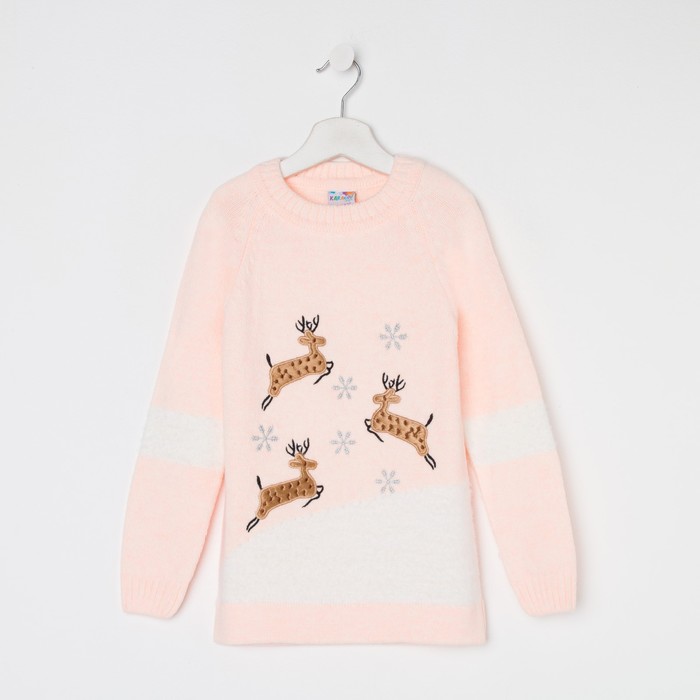 Свитер для девочки, цвет персик, рост 134
Свитер для девочки, цвет персик, рост 134