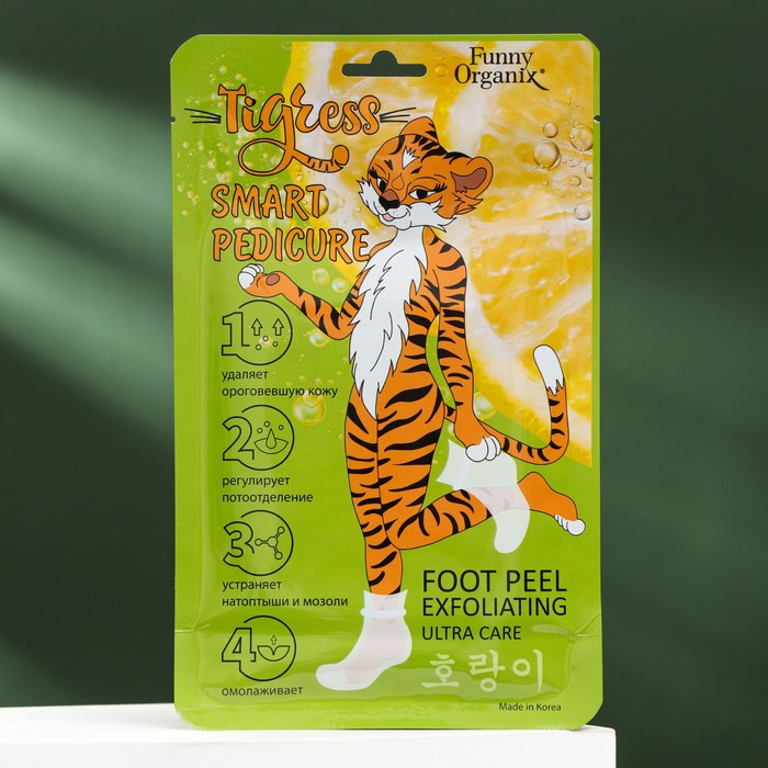 Пилинг-носочки для ног Funny Organix «Умный педикюр», отшелушивающие, 30 г
Пилинг-носочки для ног Funny Organix «Умный педикюр», отшелушивающие, 30 г