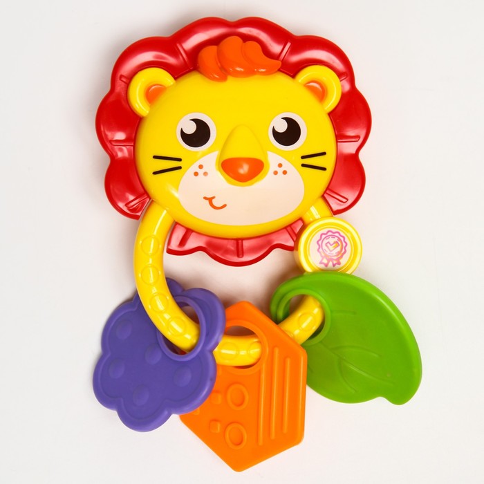 Погремушка «Львенок», с прорезывателем на колечке
Погремушка «Львенок», с прорезывателем на колечке