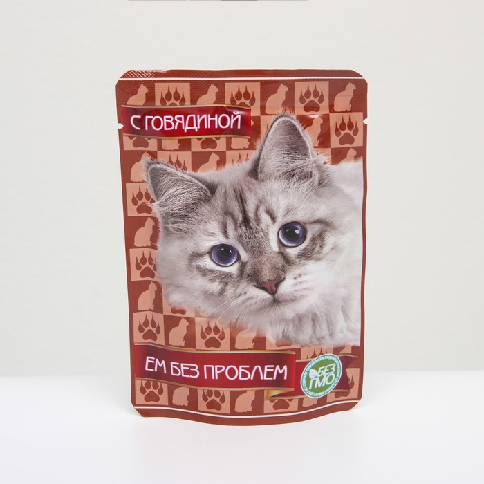 Влажный корм "Ем без проблем" для кошек, говядина, пауч, 85 г
Влажный корм "Ем без проблем" для кошек, говядина, пауч, 85 г