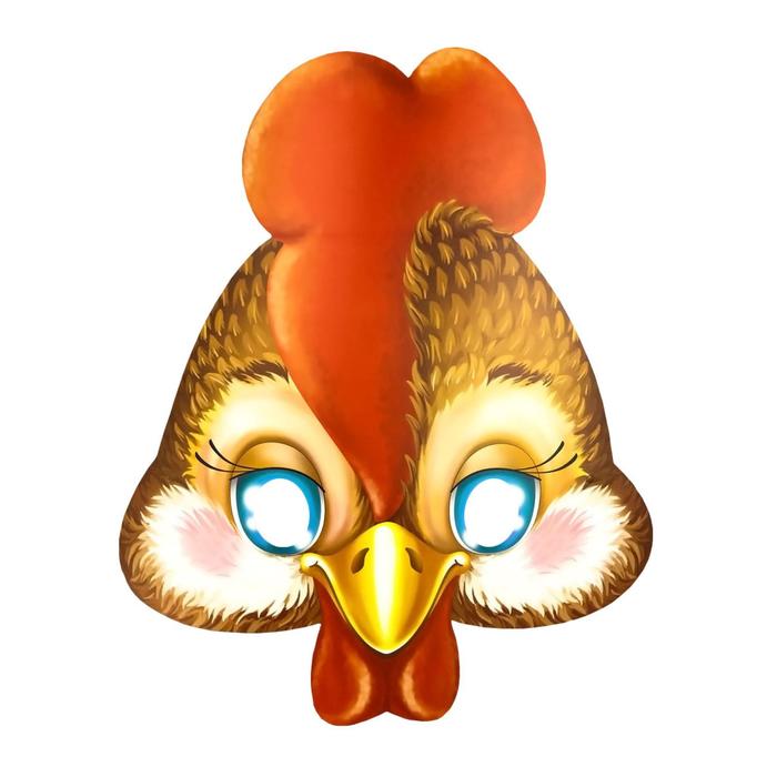 Маска «Петушок», резинка, 376 x 178 мм 
Маска «Петушок», резинка, 376 x 178 мм