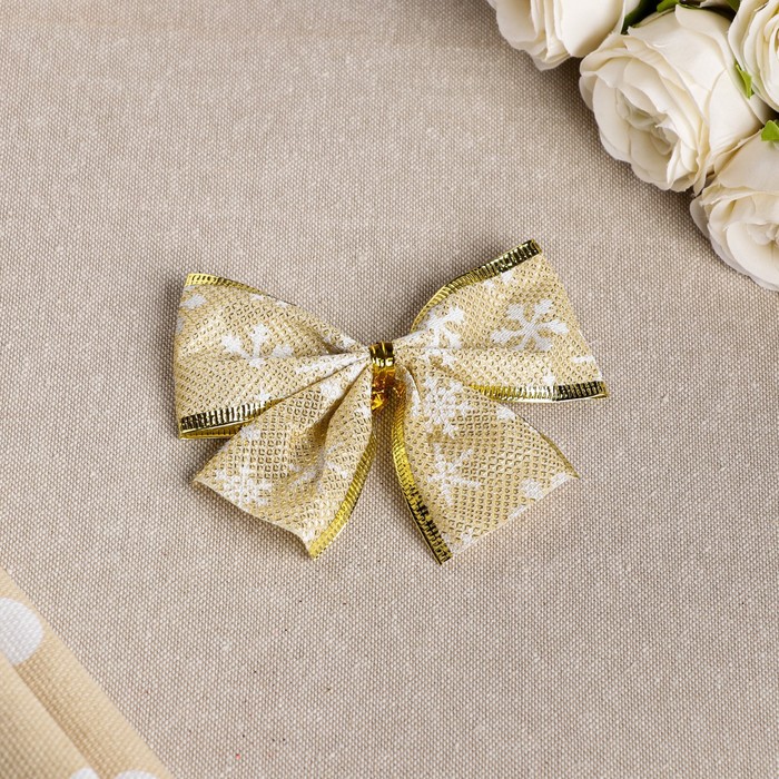 Бант праздничный "Мерцание", золотой, 11 х 9 см
Бант праздничный "Мерцание", золотой, 11 х 9 см