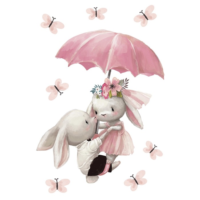 Наклейки Decoretto "Влюбленные зайки" 35х25 см
Наклейки Decoretto "Влюбленные зайки" 35х25 см