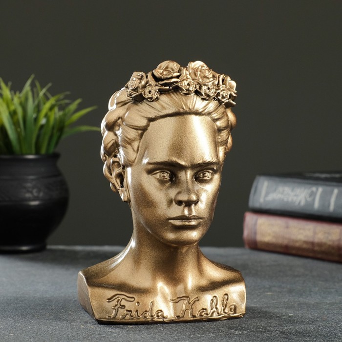 Кашпо - органайзер "Бюст Фрида" бронза, 17см
Кашпо - органайзер "Бюст Фрида" бронза, 17см