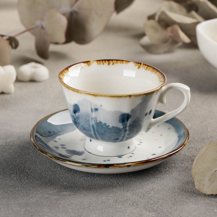 Кофейная пара «Шейк», чашка 90 мл, блюдце d=11,5 см, цвет синий
Кофейная пара «Шейк», чашка 90 мл, блюдце d=11,5 см, цвет синий