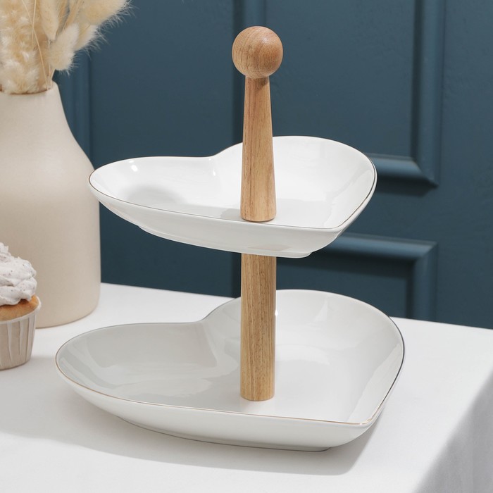 Блюдо 2-х ярусные «Богема. Сердце», 27×24×23 см
Блюдо 2-х ярусные «Богема. Сердце», 27×24×23 см