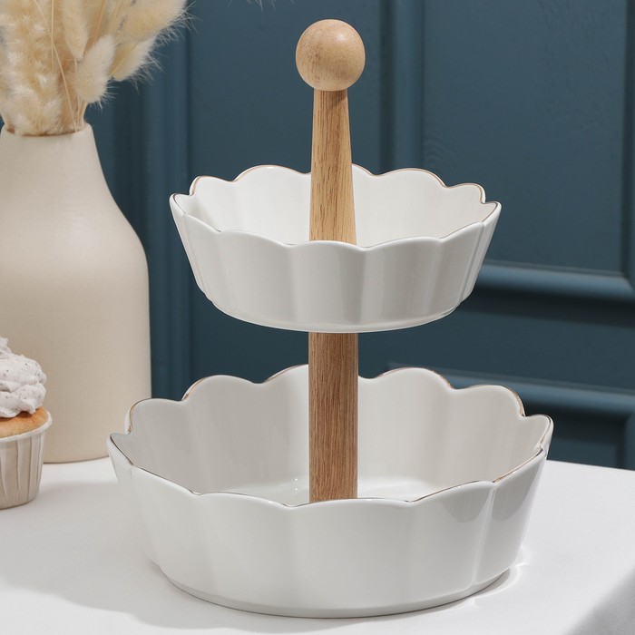 Блюдо 2-х ярусные «Богема», 20,5×27,5 см 
Блюдо 2-х ярусные «Богема», 20,5×27,5 см