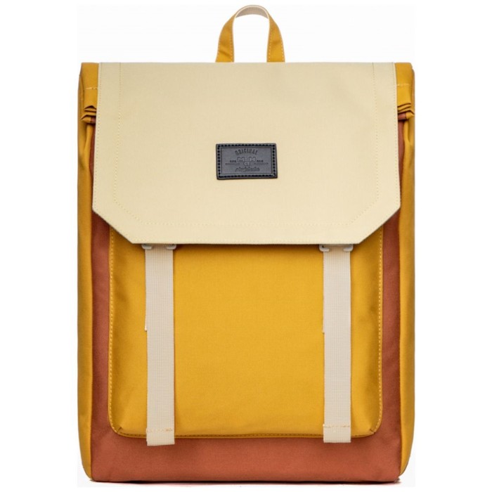 фото Mr20c2002 рюкзак школьный mah, отдел на клапане, цвет желтый/горчичный/беж(10")28х10х38,5см 751586 mr.ace-homme