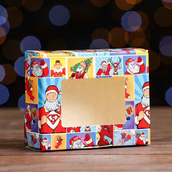 Коробка складная "Новогодний поп - арт", 10 х 8 х 3,5 см
Коробка складная "Новогодний поп - арт", 10 х 8 х 3,5 см