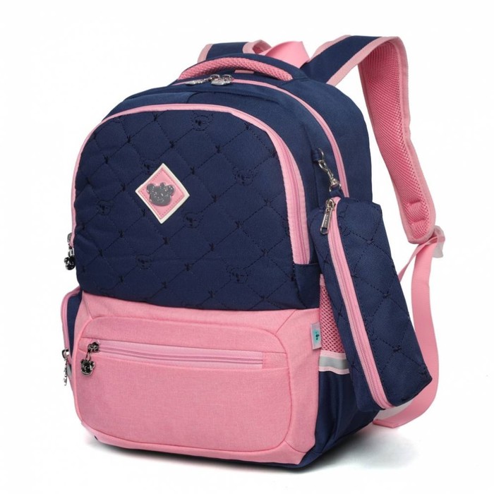 SE-2640 Рюкзак школьный Sun eight, 2 отдела на молнии, цвет темно-синий/розовый, 41х15х30см 751593
SE-2640 Рюкзак школьный Sun eight, 2 отдела на молнии, цвет темно-синий/розовый, 41х15х30см 751593