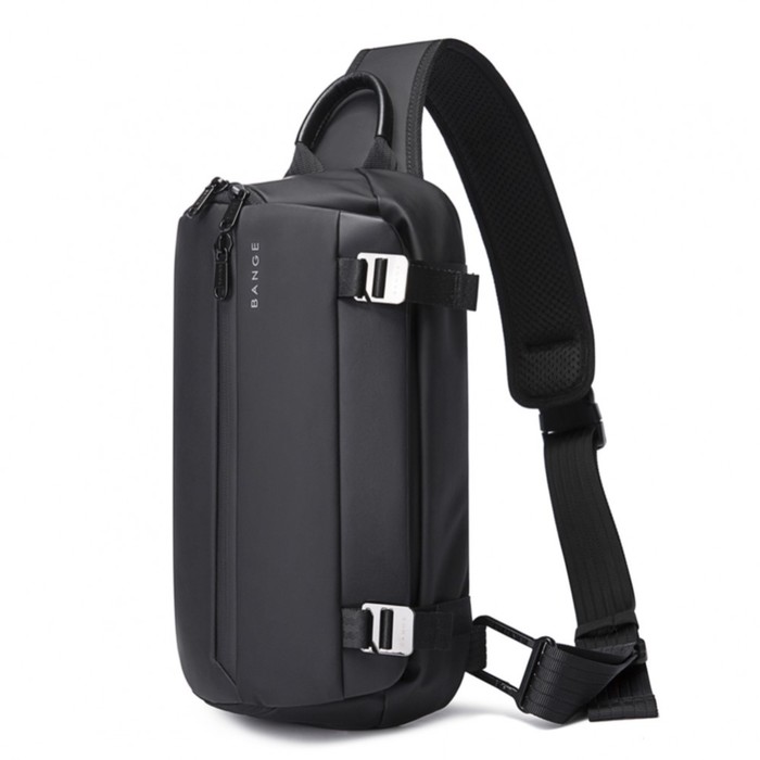 фото Bg7322 рюкзак-слинг bange, отдел на молнии, цвет черный (9.7"), 16х10х30см