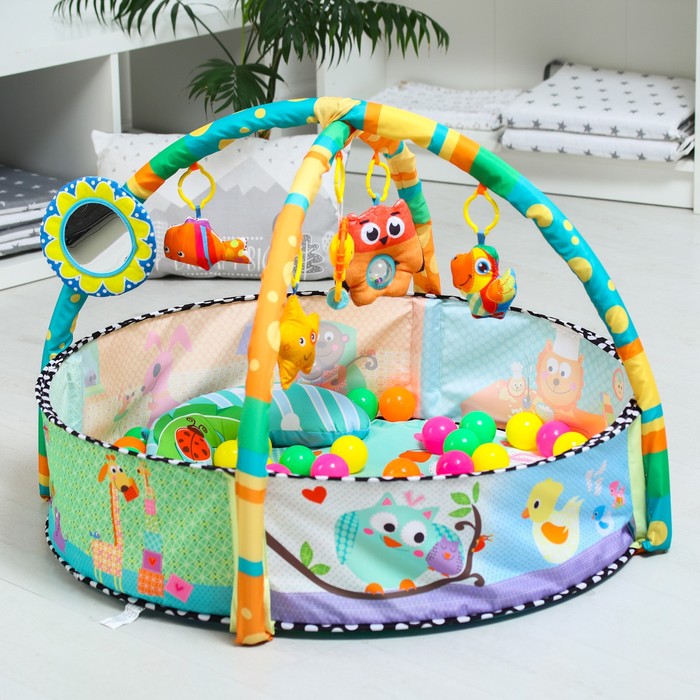 Развивающий коврик «Совушка», бортик, с дугами, подушка, 30 цв. шаров, р - р 67х52х0,5
Развивающий коврик «Совушка», бортик, с дугами, подушка, 30 цв. шаров, р - р 67х52х0,5