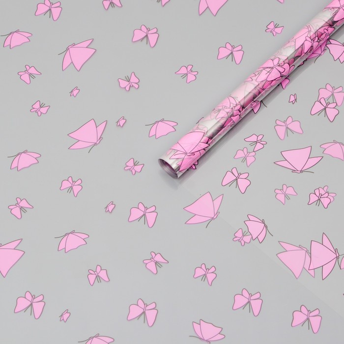 Пленка цветная "Мотыльки", розовая, 60 см х 8,7 м
Пленка цветная "Мотыльки", розовая, 60 см х 8,7 м