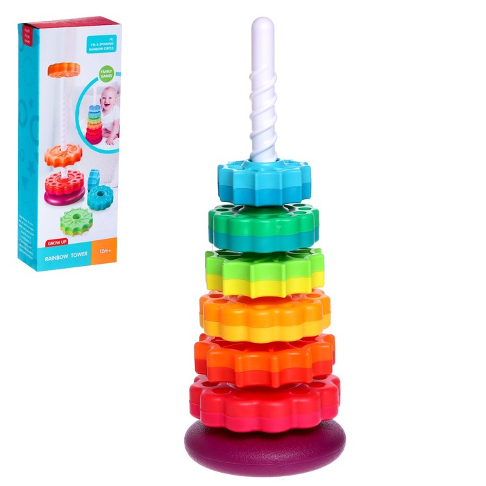 Пирамидка «Башня», 6 колец
Пирамидка «Башня», 6 колец