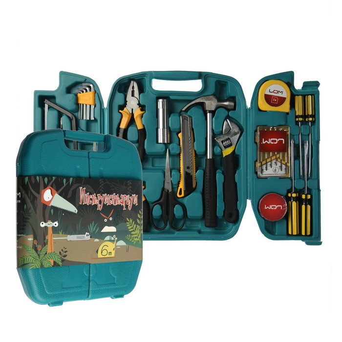 Набор инструментов в кейсе ЛОМ, универсальный, подарочная упаковка, 27 предметов
Набор инструментов в кейсе ЛОМ, универсальный, подарочная упаковка, 27 предметов