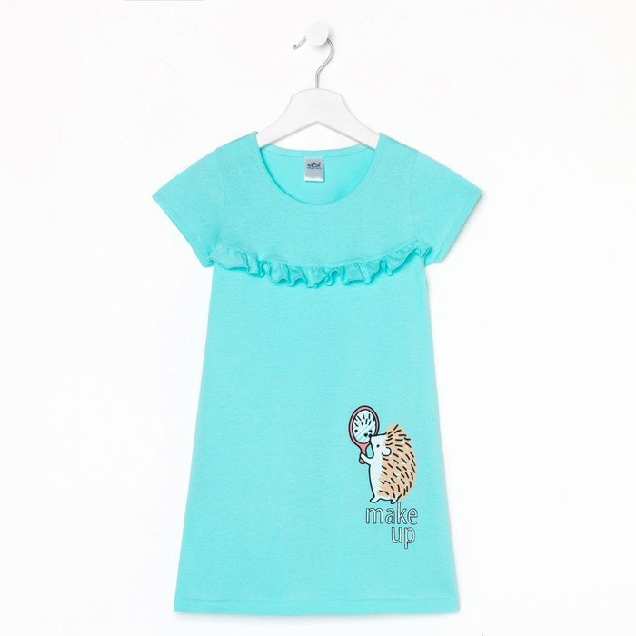 Сорочка для девочки, цвет голубой, рост 116-122 см
Сорочка для девочки, цвет голубой, рост 116-122 см