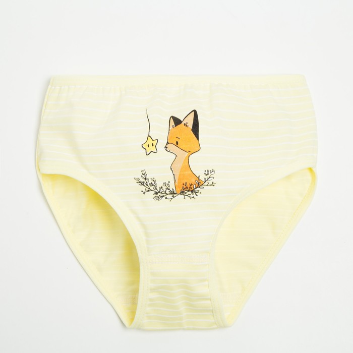 Трусы для девочки, цвет жёлтый/рис. Лисичка, рост 116-122 см(р.30)
Трусы для девочки, цвет жёлтый/рис. Лисичка, рост 116-122 см(р.30)