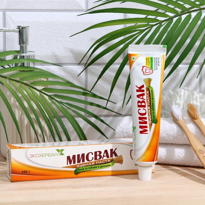 Зубная паста Экохербалл Мисвак, 100 г
Зубная паста Экохербалл Мисвак, 100 г