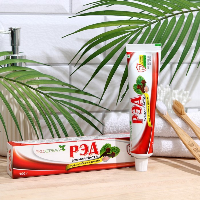Зубная паста Экохербалл Рэд, 100 г
Зубная паста Экохербалл Рэд, 100 г