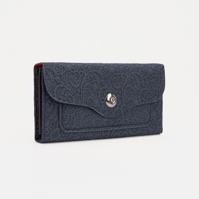 Кошелёк на магните, цвет синий 
Кошелёк на магните, цвет синий