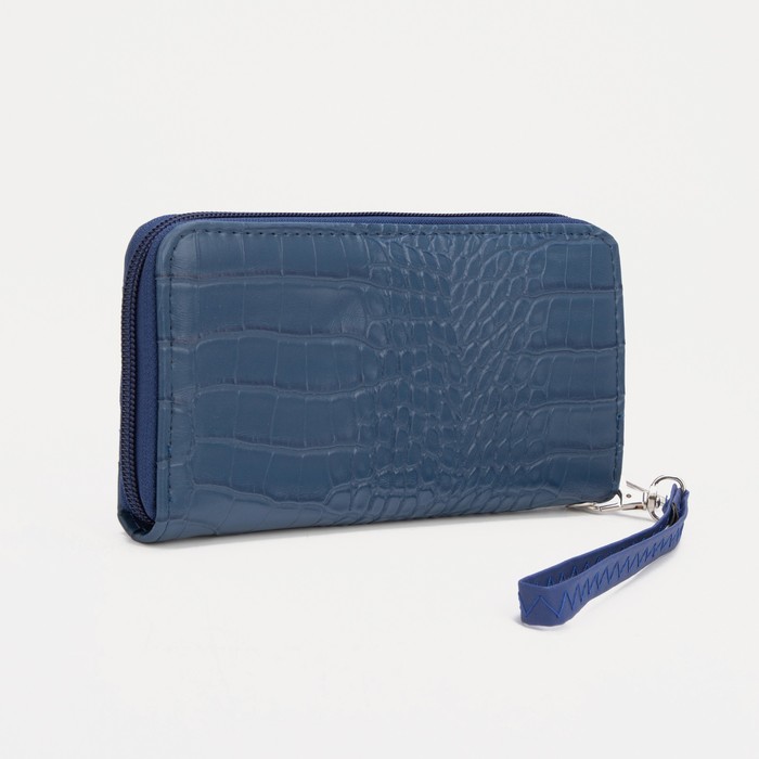 Кошелёк, 3 отдела на молнии, цвет синий
Кошелёк, 3 отдела на молнии, цвет синий