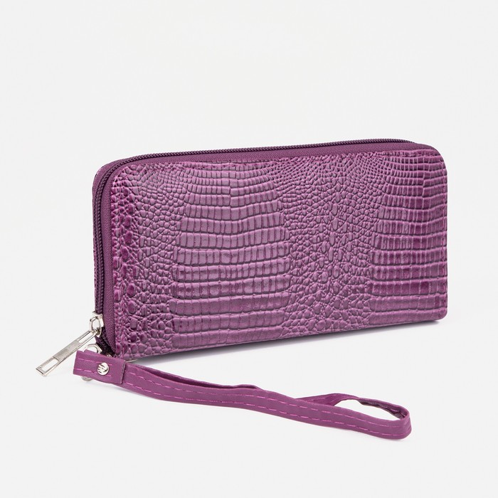 Кошелёк на молнии, цвет фиолетовый
Кошелёк на молнии, цвет фиолетовый