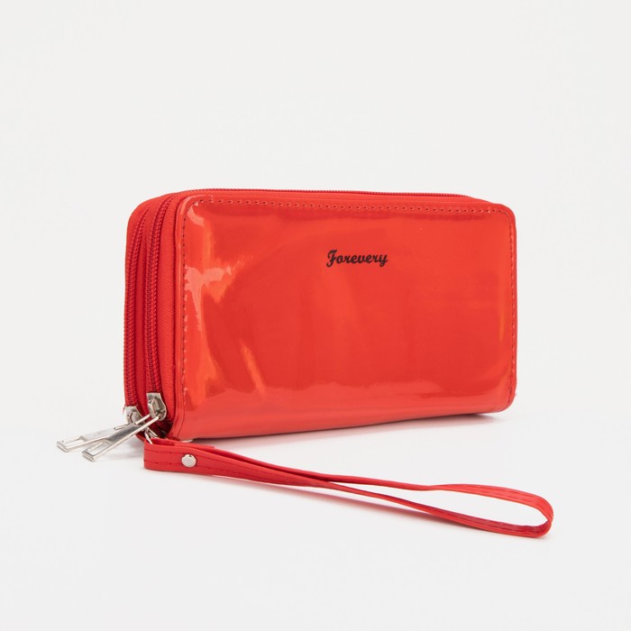 Кошелёк, 4 отдела на молнии, цвет красный
Кошелёк, 4 отдела на молнии, цвет красный