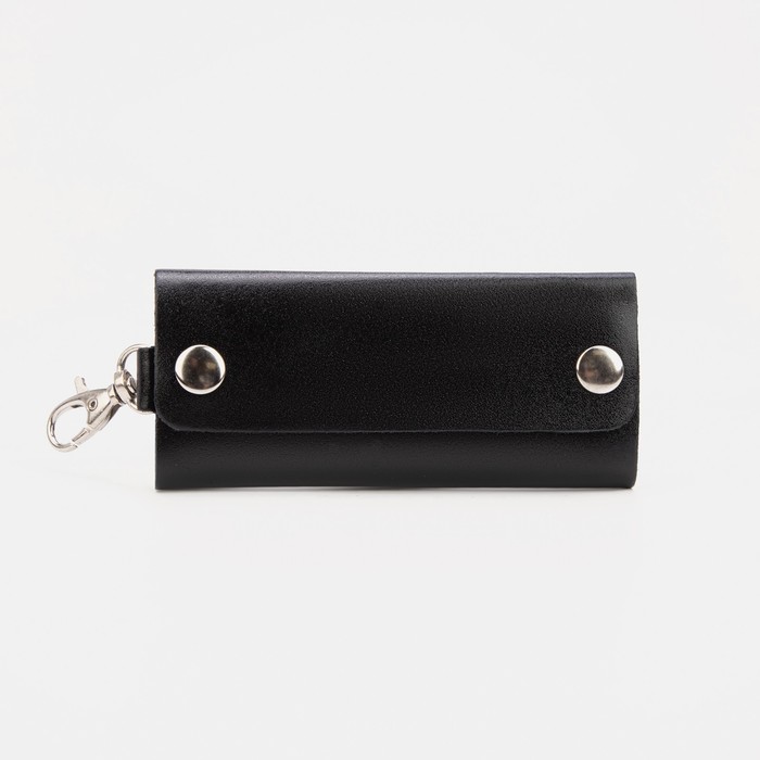 Ключница, длина 12 см, 6 карабинов, цвет черный
Ключница, длина 12 см, 6 карабинов, цвет черный