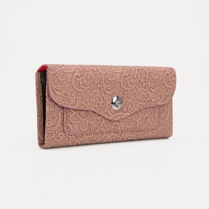 Кошелёк на магните, цвет розовый 
Кошелёк на магните, цвет розовый