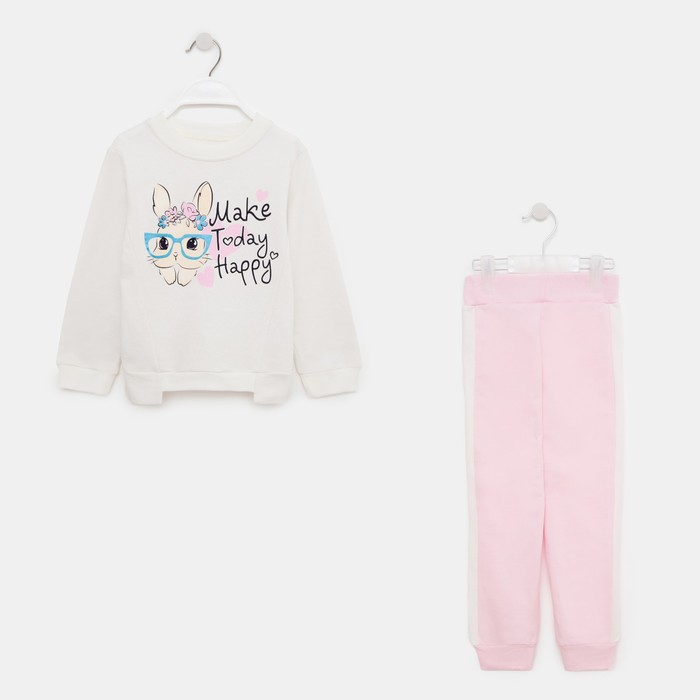 Комплект для девочки, цвет белый/розовый, рост 98 см
Комплект для девочки, цвет белый/розовый, рост 98 см