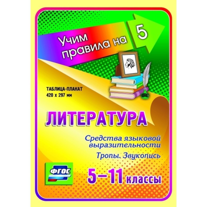 Литература. Средства языковой выразительности. Тропы. Звукопись. 5-11 класс