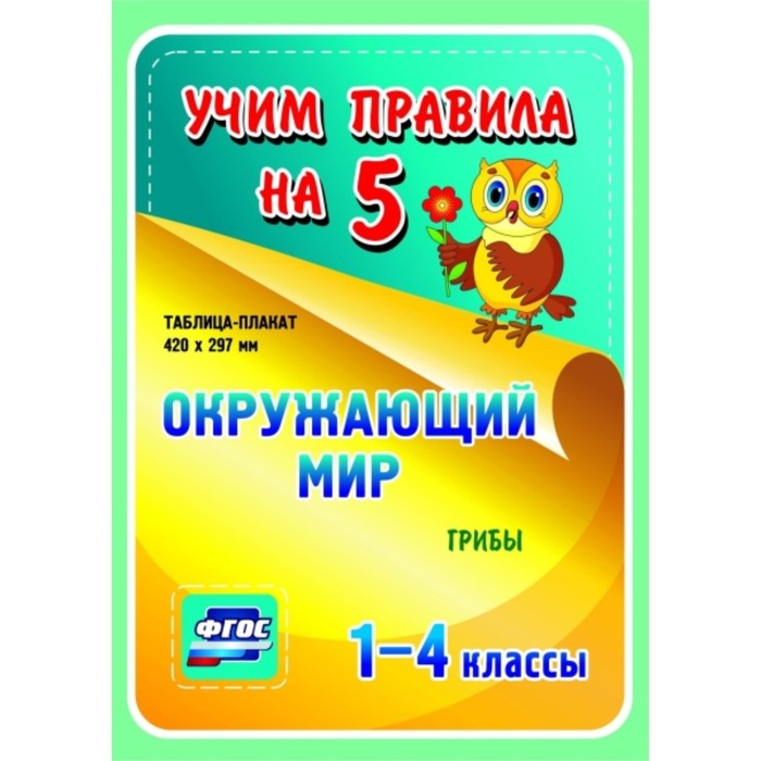 Окружающий мир. Грибы. 1-4 класс
Окружающий мир. Грибы. 1-4 класс