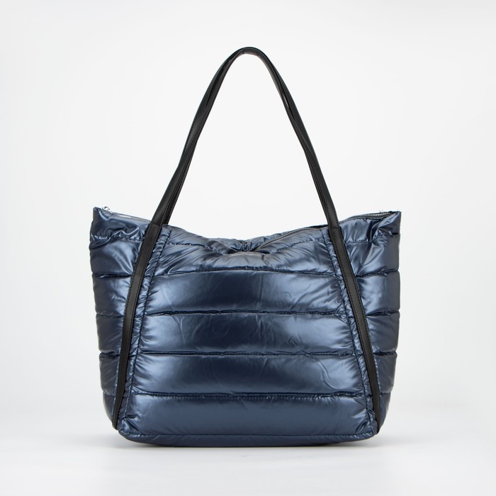 Сумка-шопер, отдел на молнии, цвет синий
Сумка-шопер, отдел на молнии, цвет синий