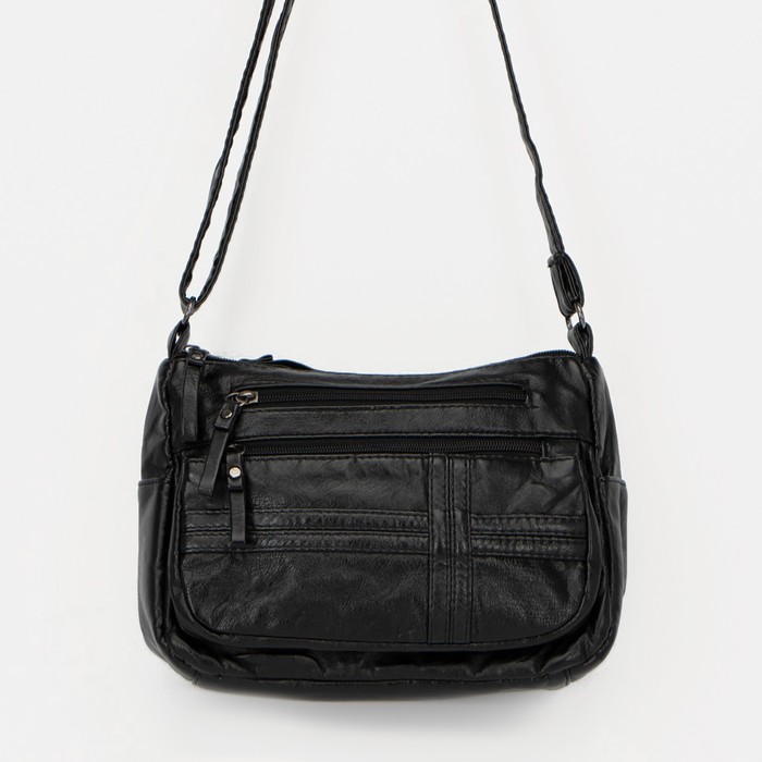 Сумка-мешок, 2 отдела на молнии, 3 наружных кармана, длинный ремень, цвет чёрный
Сумка-мешок, 2 отдела на молнии, 3 наружных кармана, длинный ремень, цвет чёрный