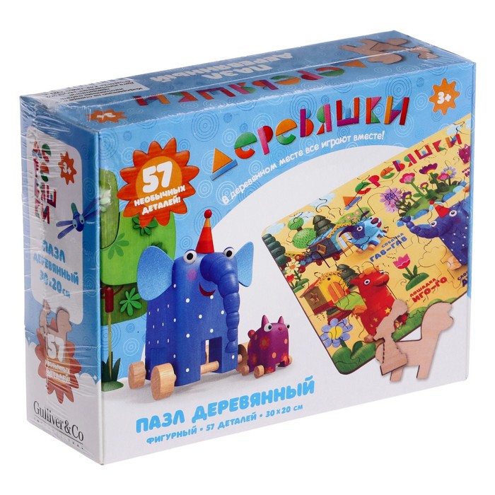 Пазл фигурный «Деревяшки», 57 элементов, 30 × 20 см
Пазл фигурный «Деревяшки», 57 элементов, 30 × 20 см