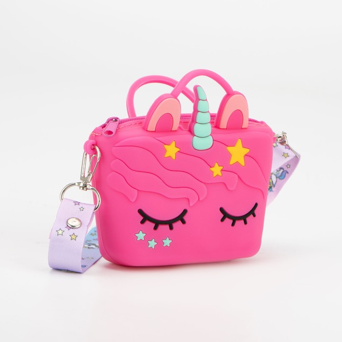 Сумка детская на молнии, цвет розовый
Сумка детская на молнии, цвет розовый