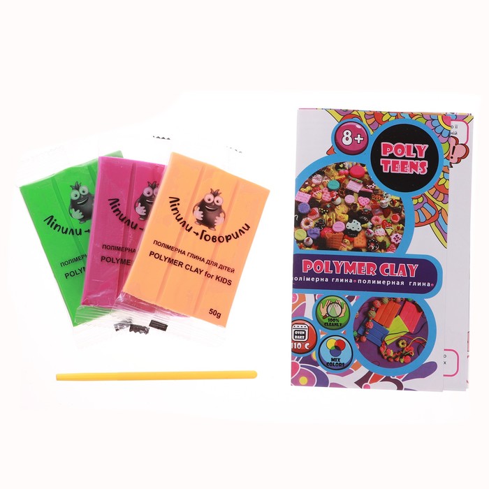 Набор полимерной глины для лепки TM Poly Teens, Neon 
Набор полимерной глины для лепки TM Poly Teens, Neon
