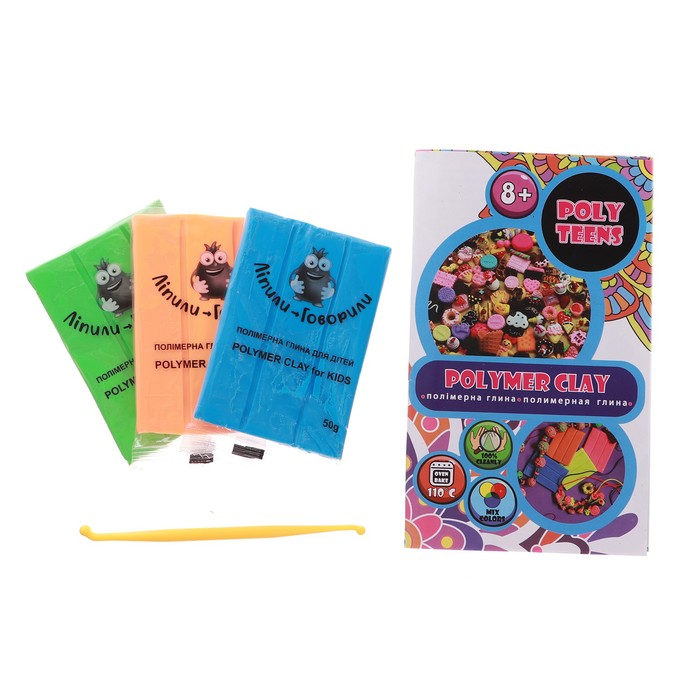 Набор полимерной глины для лепки TM Poly Teens, Color Burst
Набор полимерной глины для лепки TM Poly Teens, Color Burst