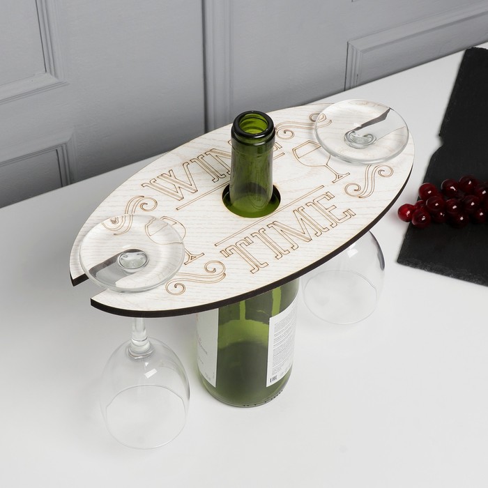 Подставка для бокалов "Wine time" 28х14,5 см
Подставка для бокалов "Wine time" 28х14,5 см