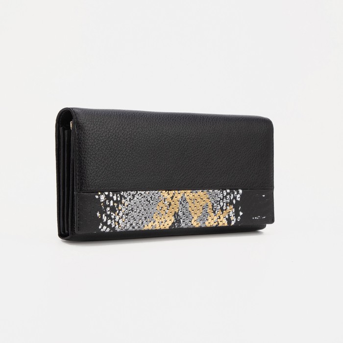 Кошелёк на магнитах, цвет черный
Кошелёк на магнитах, цвет черный